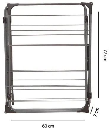 Uscător de rufe vertical cu 3 niveluri