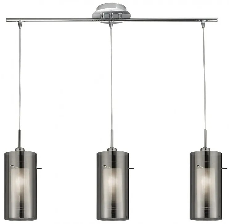 Lustra suspendata design modern Duo II 3L crom 3303-3SM SRT