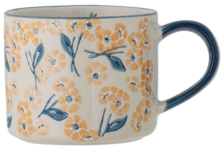 Cană albastră-bej din gresie 400 ml Myah – Bloomingville
