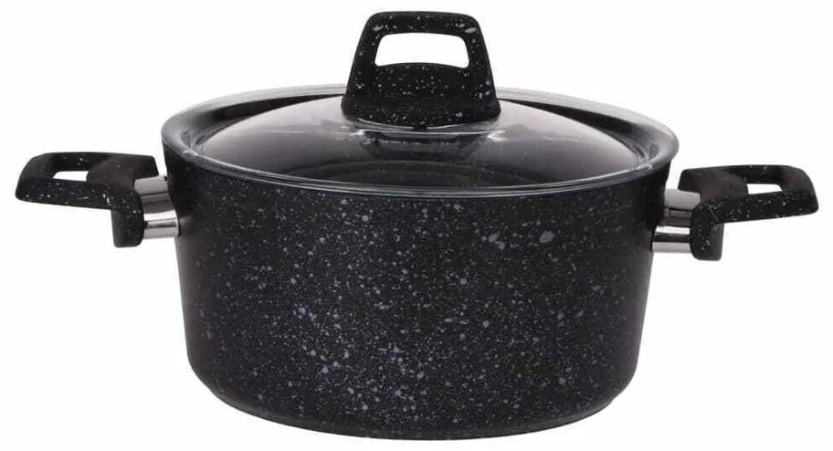 Cratiță din aluminiu cu capac EH Granite 4,4 l , diam. 24 cm
