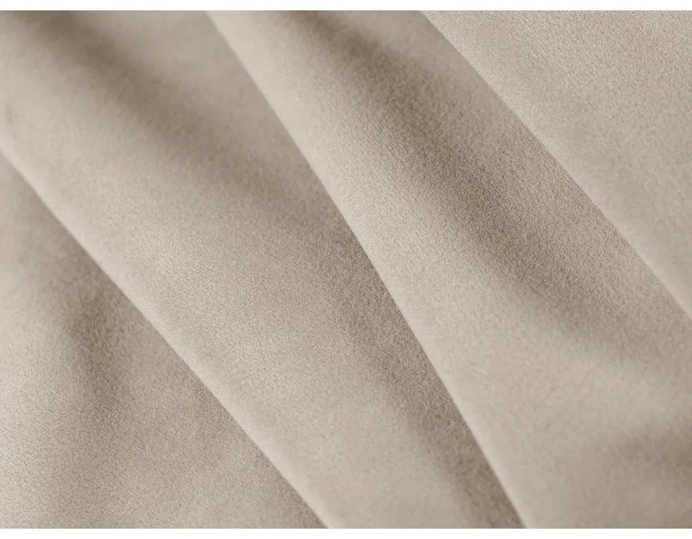 Fotoliu bej cu tapițerie din catifea Abby – Micadoni