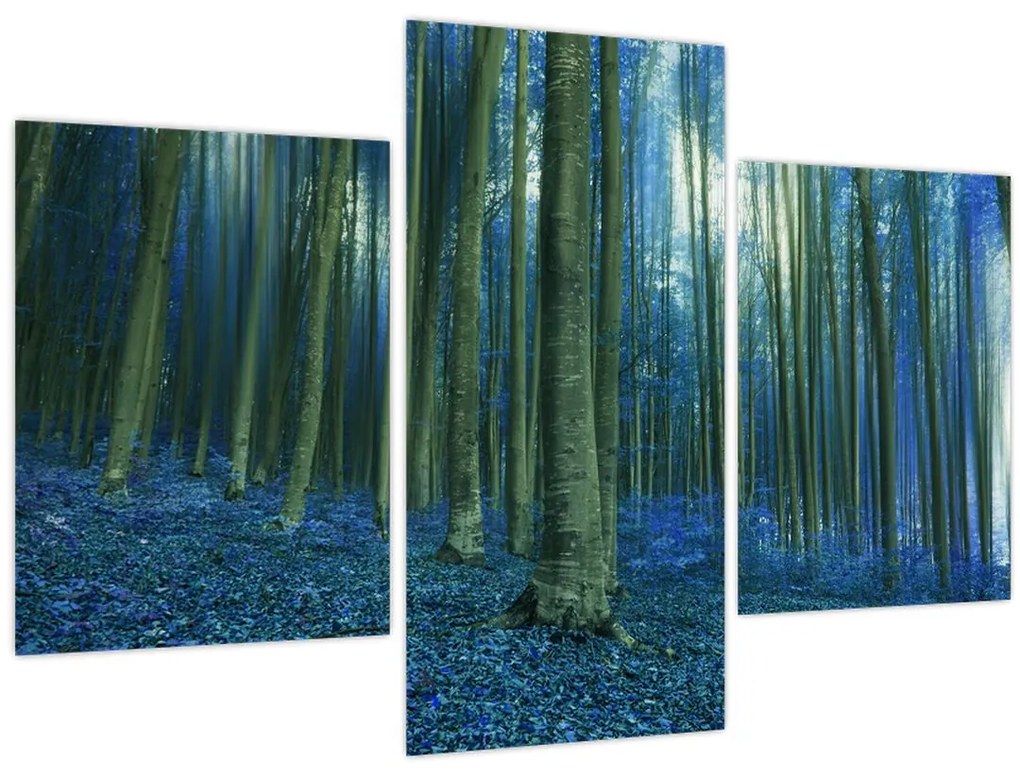 Tablou - Pădure albastră (90x60 cm)