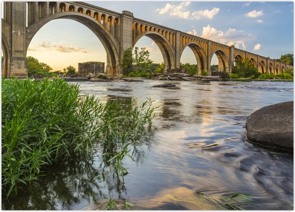 Tablou - Podul de cale ferată Richmond (70x50 cm)