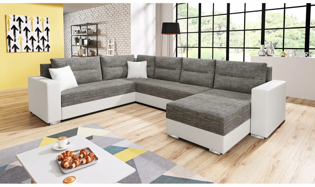 Supermobel Set canapea în formă de U GERD, 314x90x217, berlin 02/madryt 1100