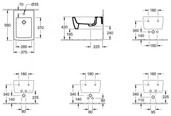 Pachet vas WC rimless suspendat + bideu suspendat, Villeroy&Boch Memento 2.0, DirectFlush, cu capac WC inchidere lenta