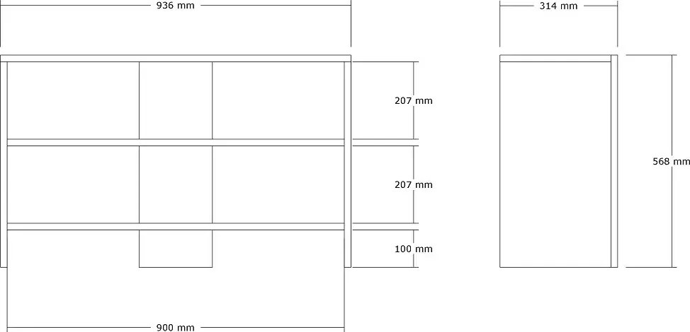 Pantofar din pal, Anyka Homs DPMI002, antracit,93 cm
