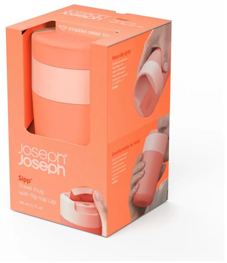 Cană de voiaj portocalie 340 ml Sipp – Joseph Joseph