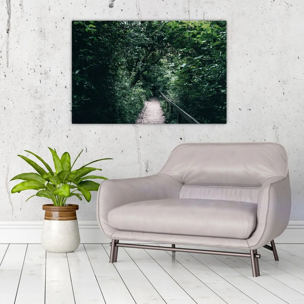 Tablou - Drumul prin pădure (90x60 cm)