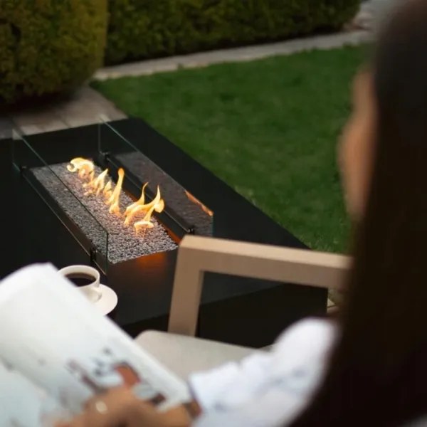 Șemineu de exterior pe gaz Planika Rio Table GAS 46x106 cm 10kW