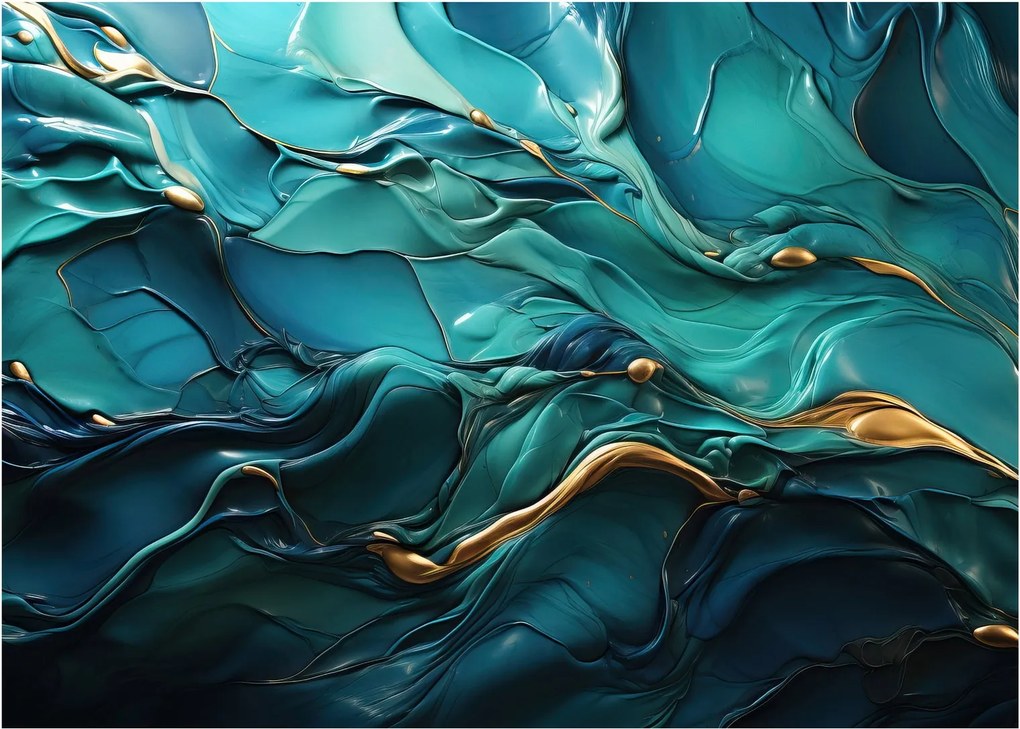 Tablou pe sticlă - Texturi abstracte (70x50 cm)