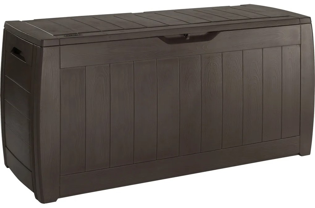 Ladă de depozitare pentru grădină Keter Hollywood maro, 270 l, 117 x 57 x 45 cm