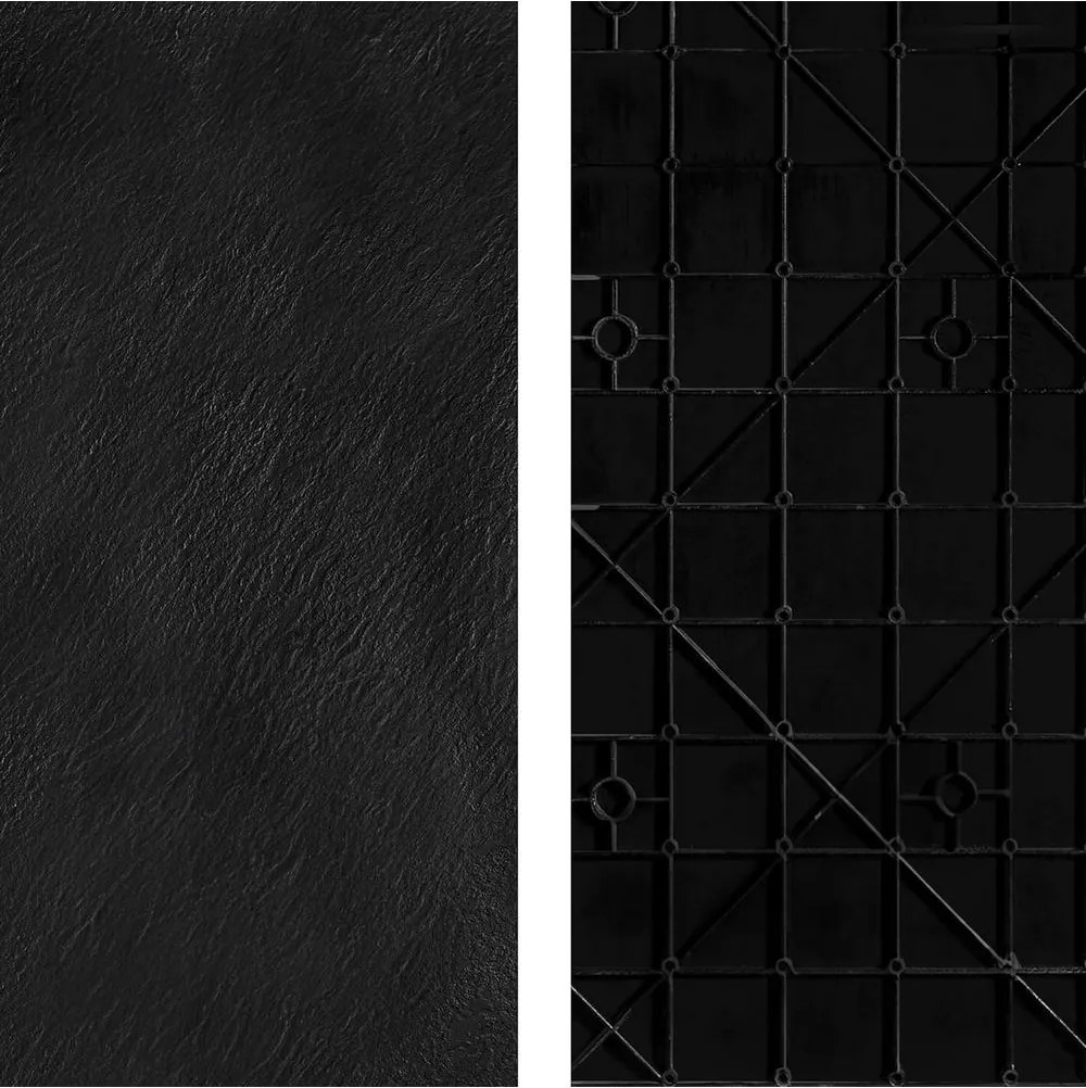 Cada de dus Magnum 90x90 cm negru