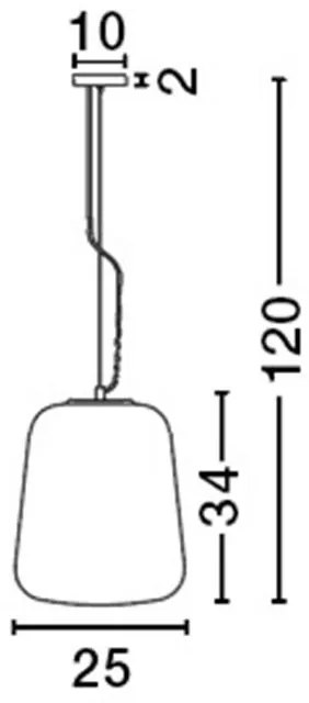 Lustra / Pendul design modern 25cm Oliverio NVL-7212603