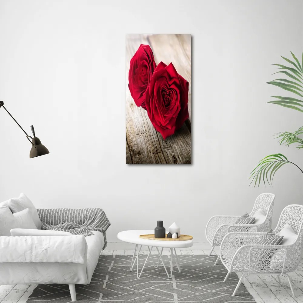 Tablou pe pânză canvas Trandafiri rosii