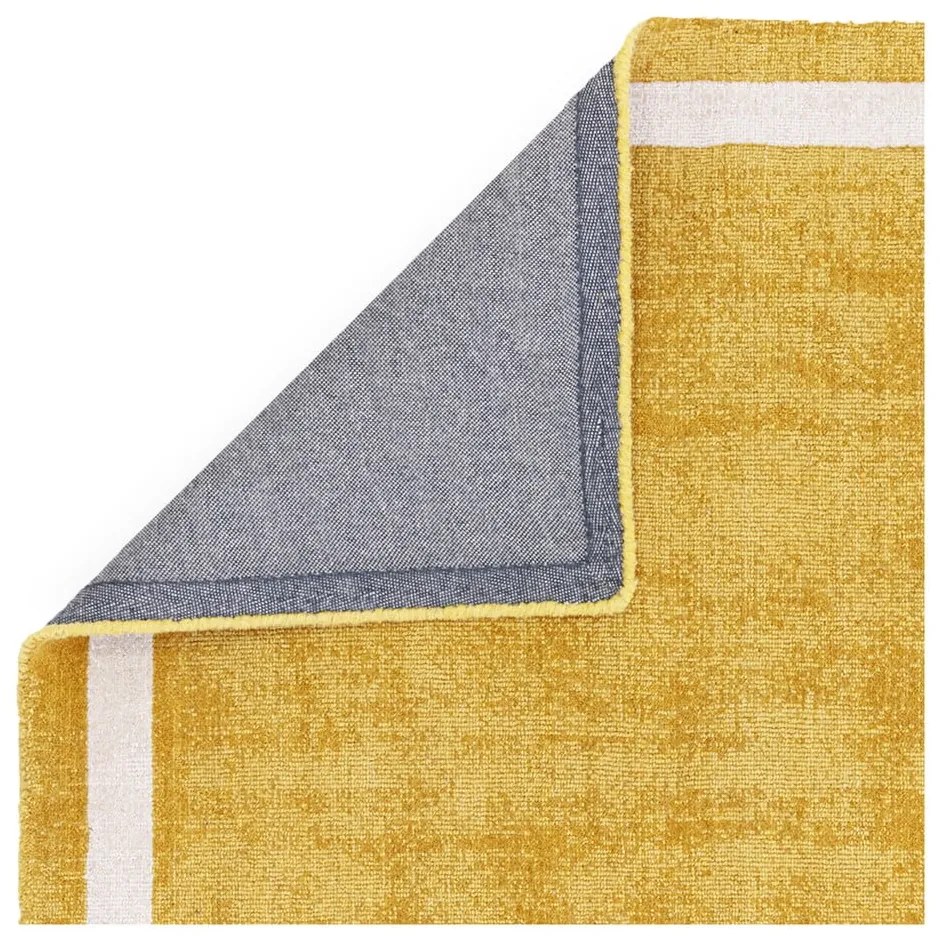 Covor galben ocru handmade din lână 160x230 cm Albi – Asiatic Carpets