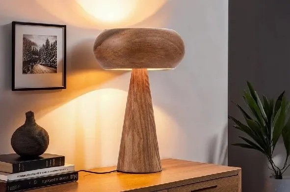 Veioza din lemn de salcam ALVA 40cm