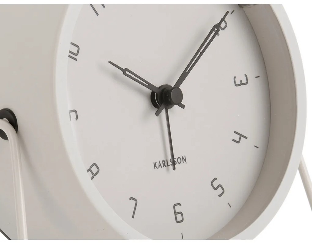 Karlsson 5952WG ceas cu alarmă de design 13 cm, ,gri