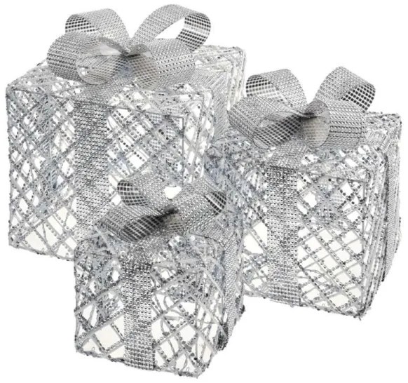 Decorațiune LED de Crăciun 72xLED/1,35W/230V argintie