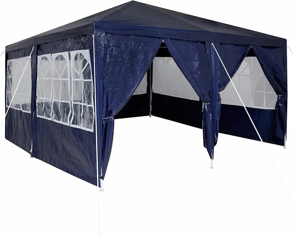 vidaXL Cort pentru Petreceri albastru 400 x 400 x 266 cm Polietilenă