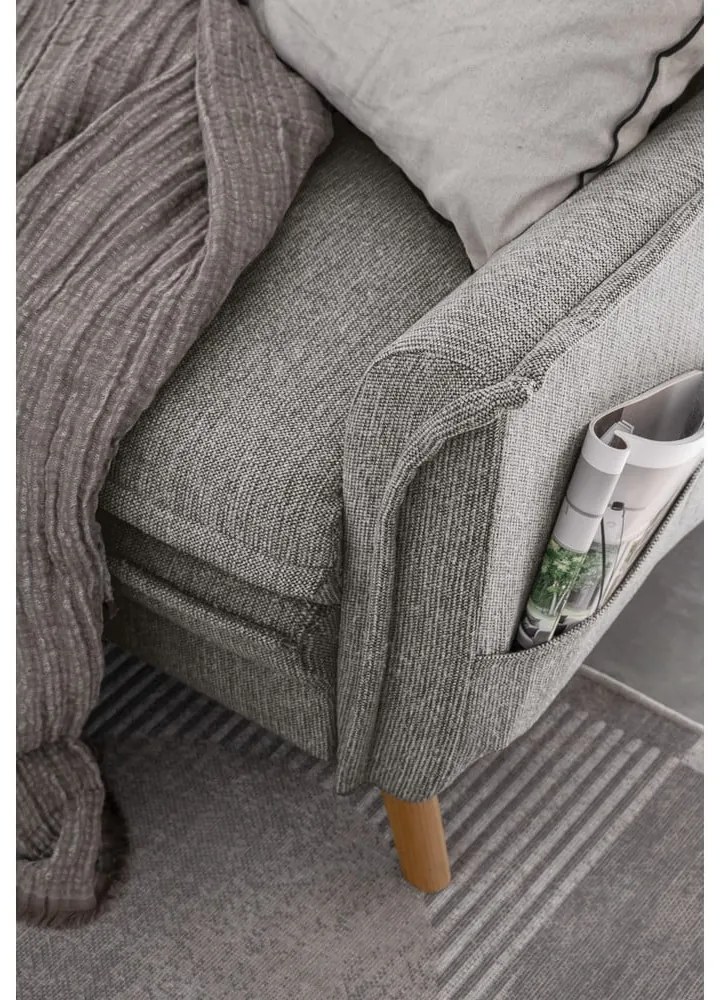 Colțar gri extensibil (cu colț pe partea stângă ) Charming Charlie – Miuform