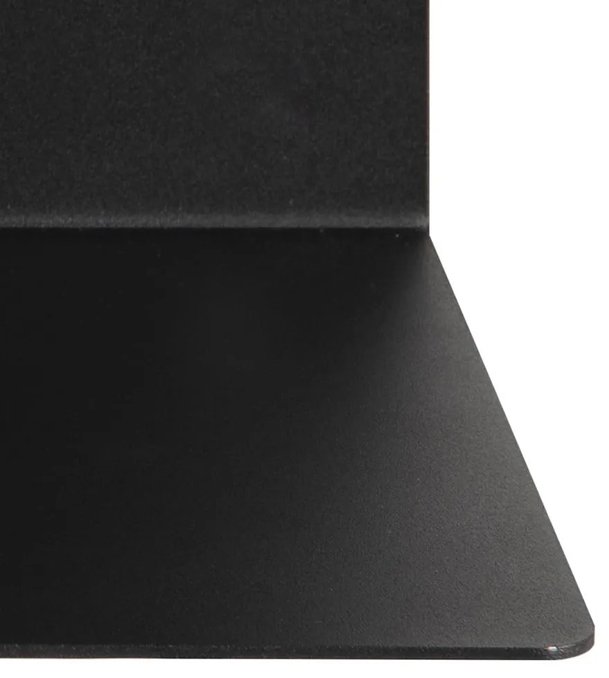 Raft dublu de perete din metal Actona Joliet, lățime 35 cm, negru