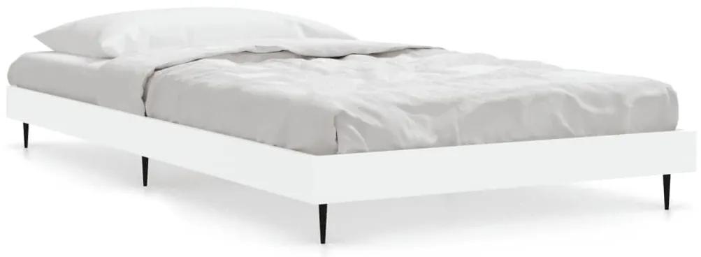 832269 vidaXL Cadru de pat, alb, 90x200 cm, lemn prelucrat