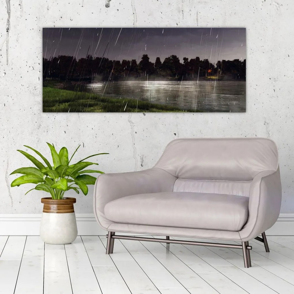 Tablou - Seara ploioasă (120x50 cm)
