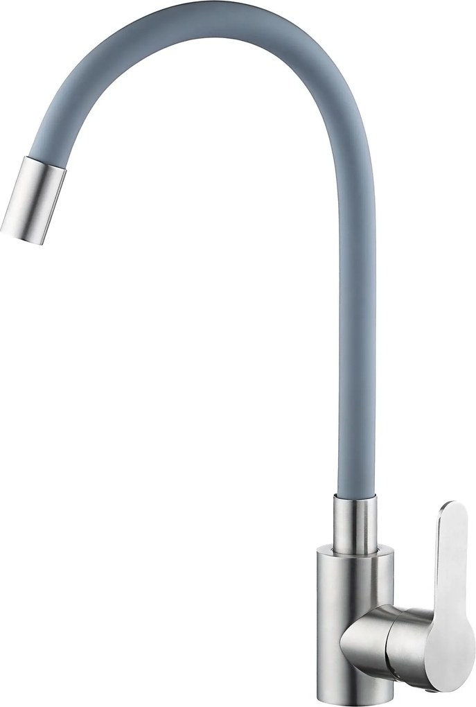 Baterie bucătărie cu pipă flexibilă - 278 oțel inoxidabil P14A