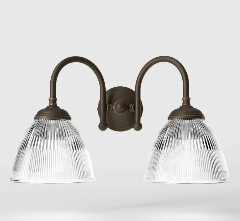 Aplica de perete stil neoclasic din alama si abajur ceramic Elide