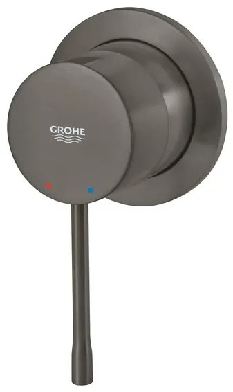 Baterie dus incastrata Grohe Essence antracit periat Hard Graphite cu corp ingropat