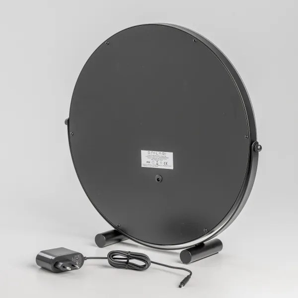 BRILAGI - Oglindă de machiaj LED reglabilă CALIFORNIA LED/17W/230V Ø 42 cm, neagră