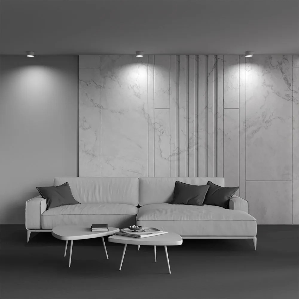 Spot LED aplicat design tehnic Vega D-12cm negru/auriu