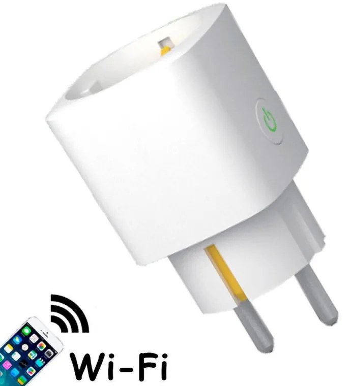 Priza SMART pentru OEM, SMART, WiFi, 16A, 2.4Ghz, 1T1R, Monitorizare putere, Alb