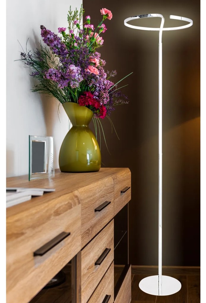 Lampadar LED design modern Loop Line crom 2050142 NV