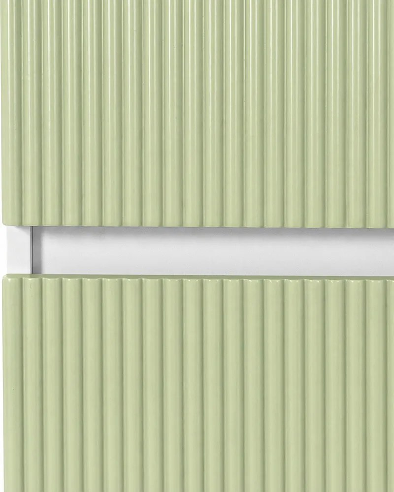 Dulap suspendat Trent alb-verde deschis