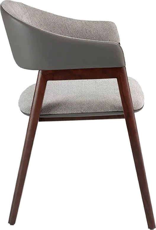 Scaun cu brate tapitat design italian Nogal