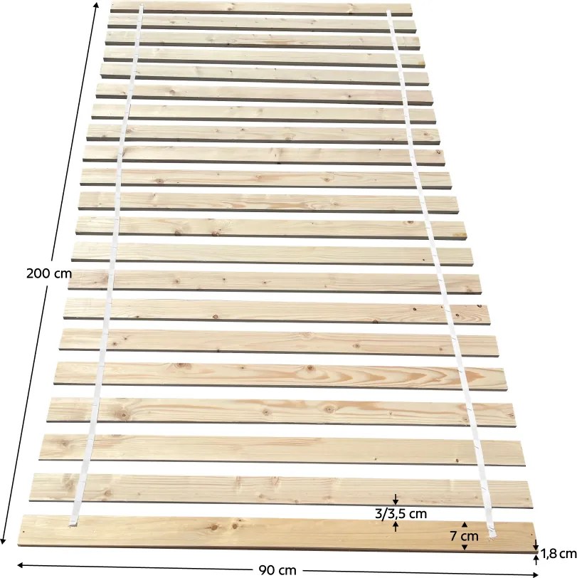 Somieră roluit, 90x200 cm, PLUMA