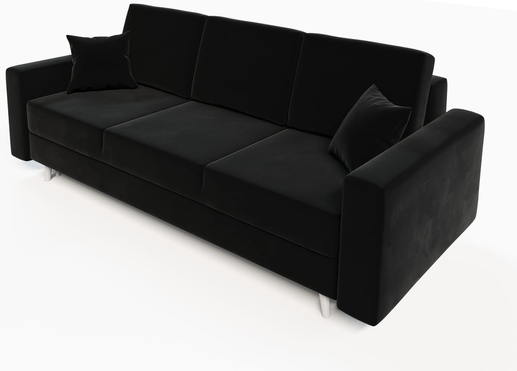 Canapea extensibilă Kineton (negru). 1007749