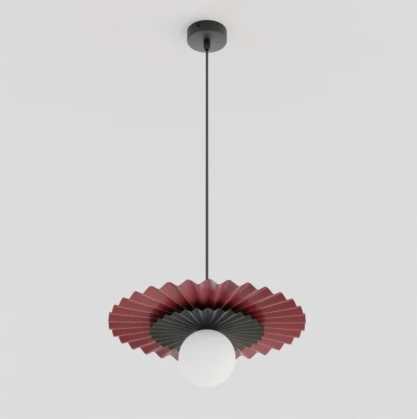 Lustră suspendată pe cablu UMBRA 1xG9/8W/230V negru/roșu