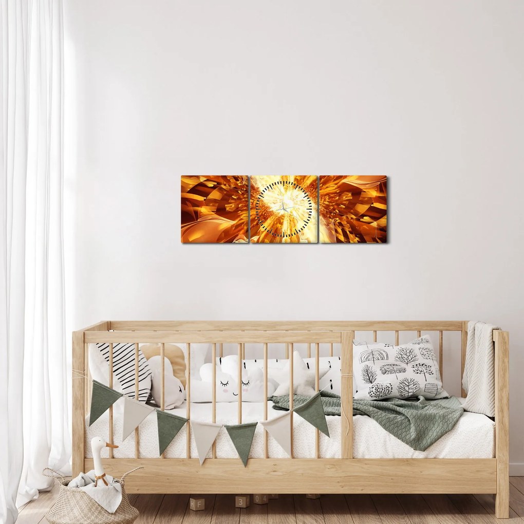 Tablou - Abstract (cu ceas) (90x30 cm)