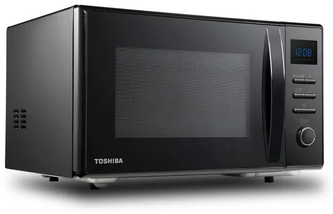 Resigilat: Cuptor cu microunde Toshiba MW2-AC25TBK 4in1, 25 L, 950W, Gratar 1100W, Convectie 2100W, Acoperire ceramica, Negru