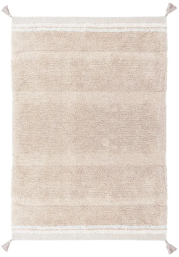 Covor roz deschis lavabil/țesut manual din bumbac 90x130 cm Bloom Rose – Lorena Canals