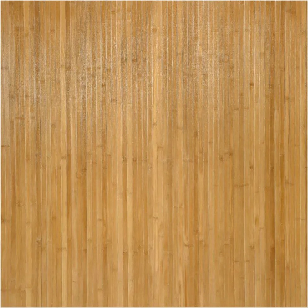 vidaXL Covor dreptunghiular, natural, 100x100 cm, bambus