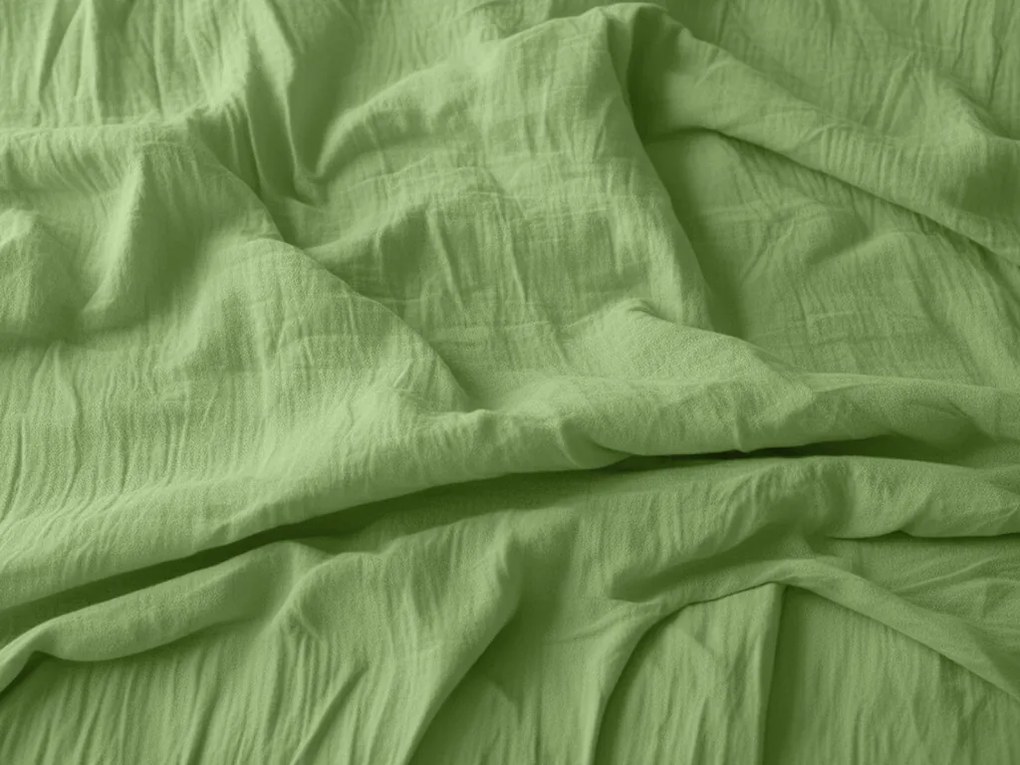 Lenjerie de pat din muselin MUSSARI verde deschis Dimensiunile lenjeriei: 70 x 90 cm | 140 x 200 cm