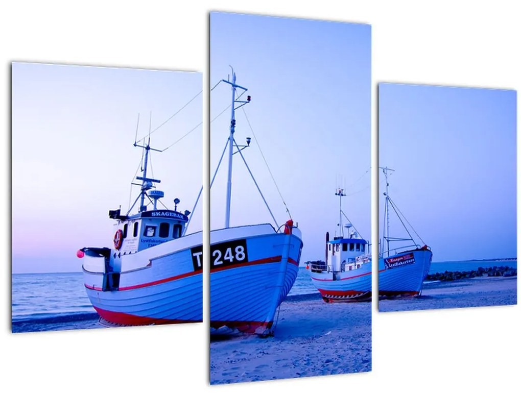 Tablou - Debarcarea în amurg (90x60 cm)