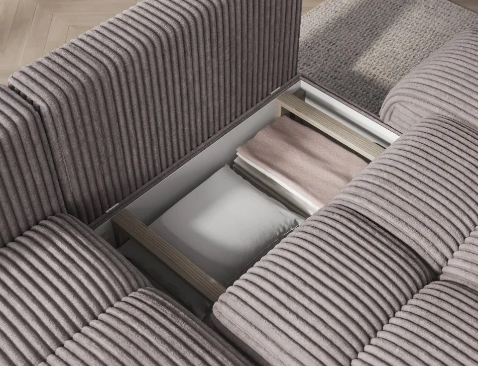 Colțar Vittario extensibil, 227x170x95 cm, orientare stânga – Modullo 03