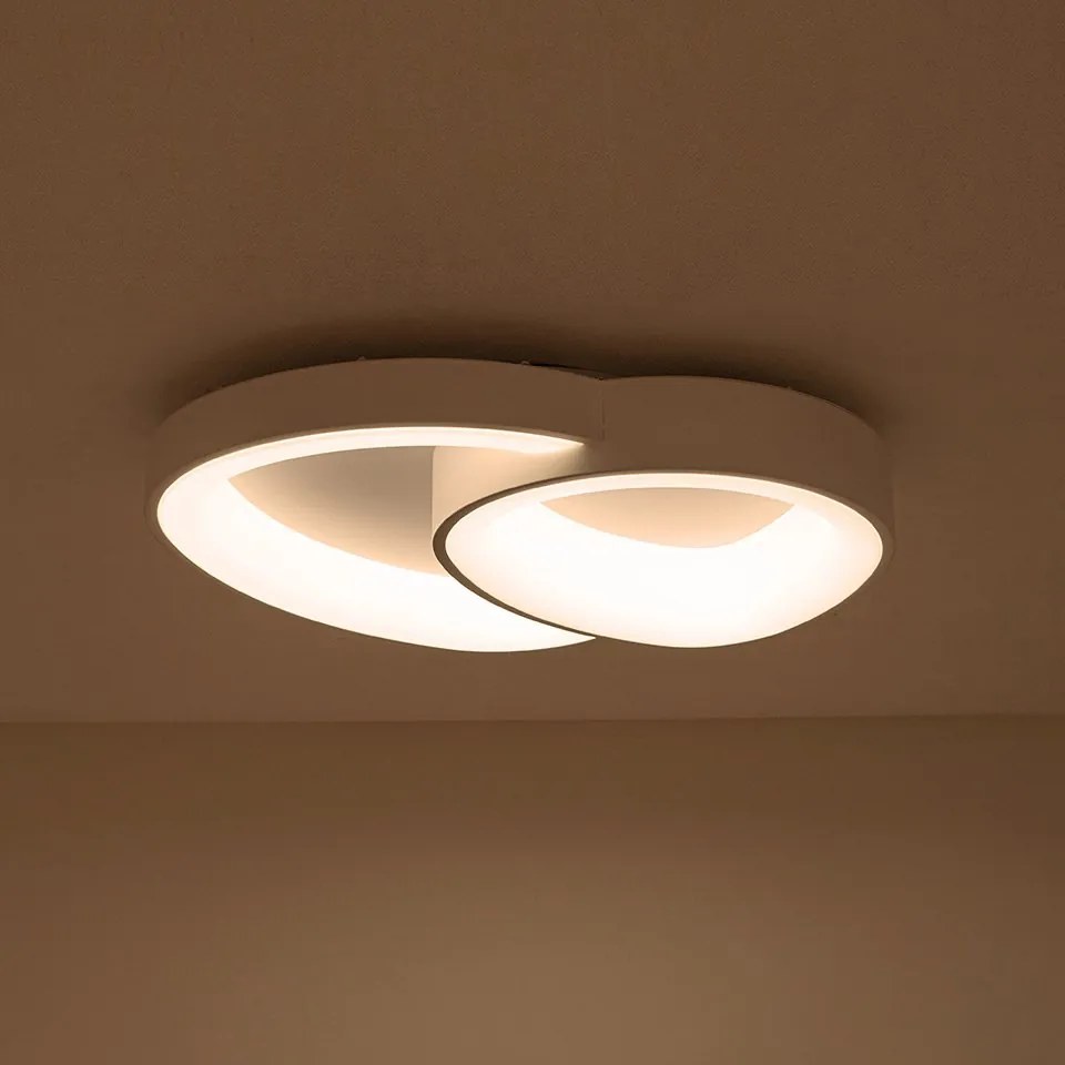 Plafoniera LED CCT cu telecomanda AREA 2 alb