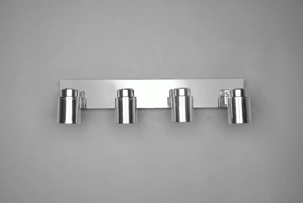 Spot argintiu lucios din metal 19x52 cm Angelo – Trio