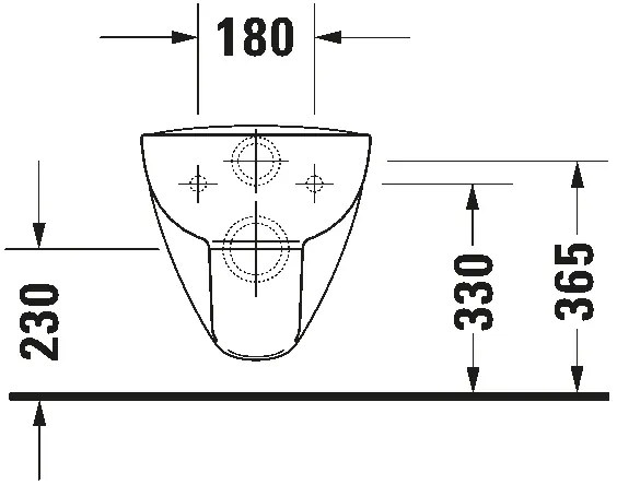 Duravit 25700920002 - Vas WC suspendat D-CODE fără margine, ceramică, alb lucios