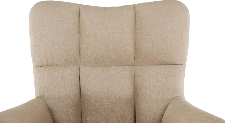 Scaun de design ţesătură bej, KOMODO